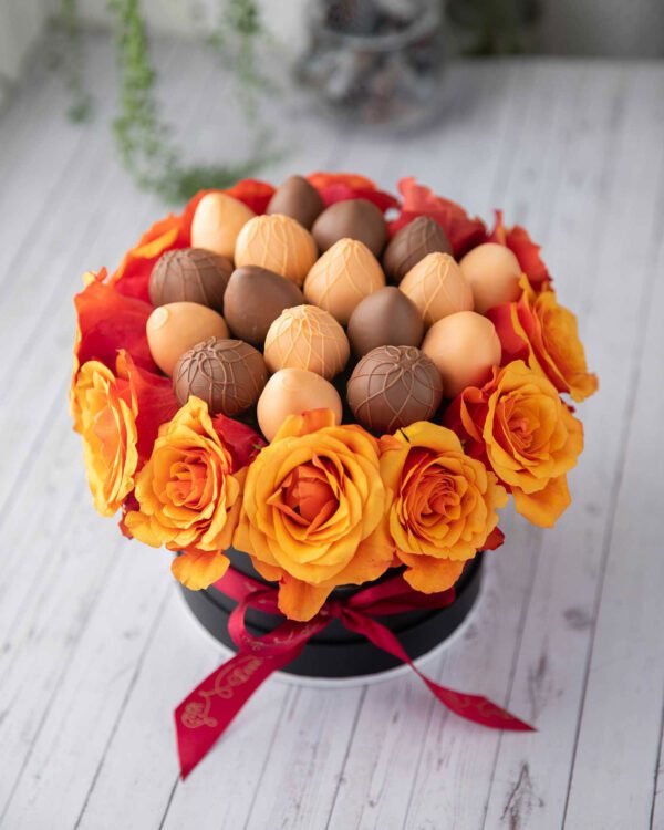thanksgiving chocolate covered strawberry bouquet