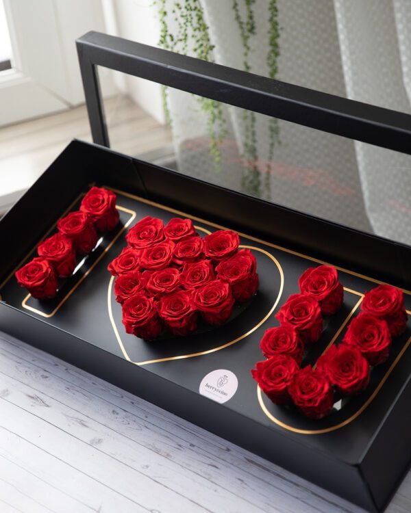 red roses with chocolate covered strawberry arrangements