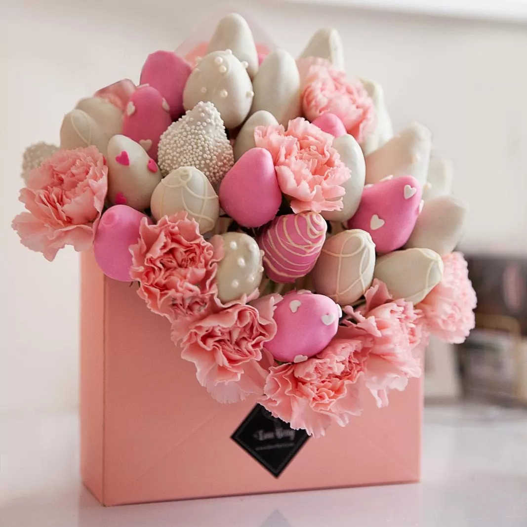 Sweet Chocolate-Dipped Strawberry Envelopes