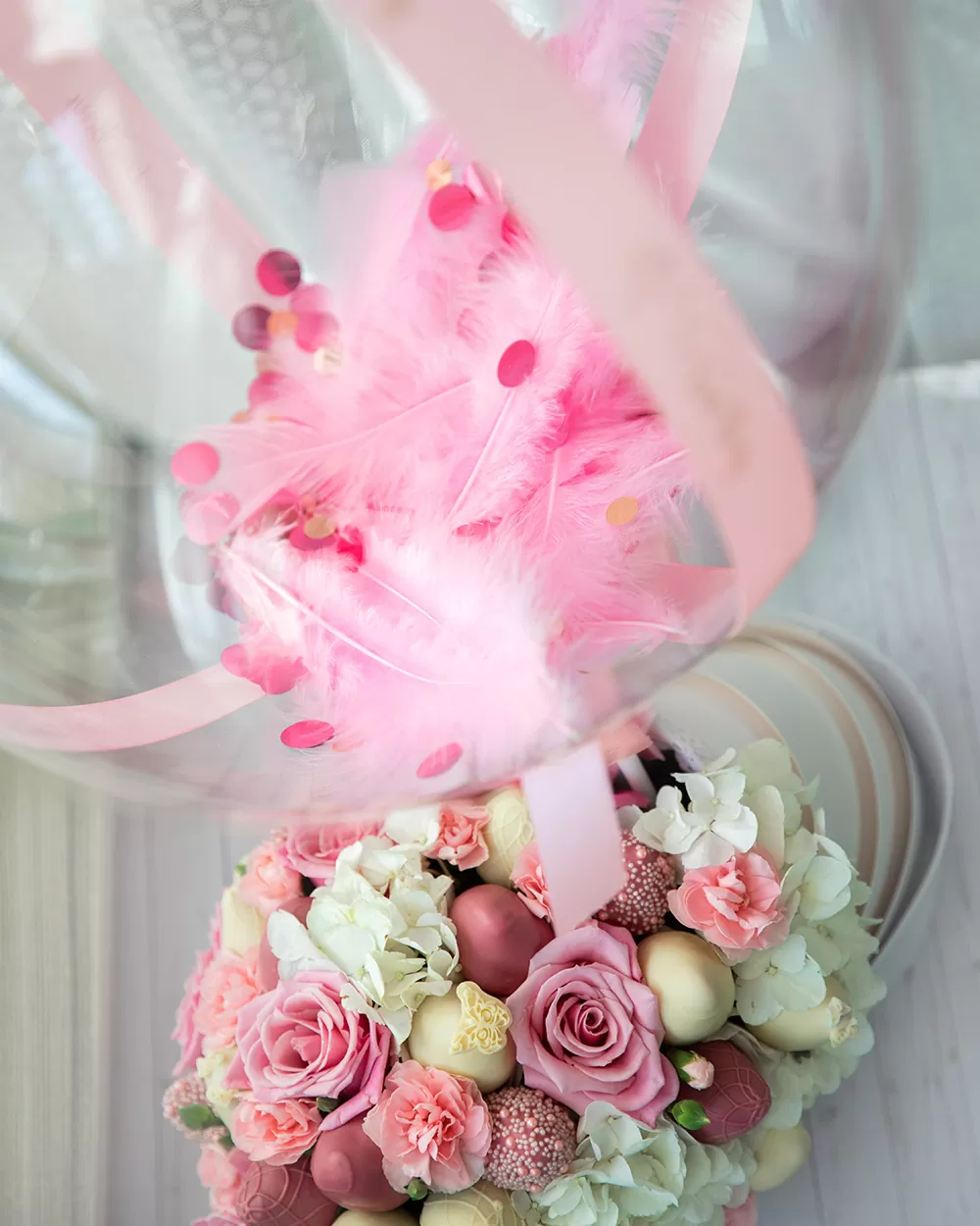 girl baby shower chocolate covered strawberries