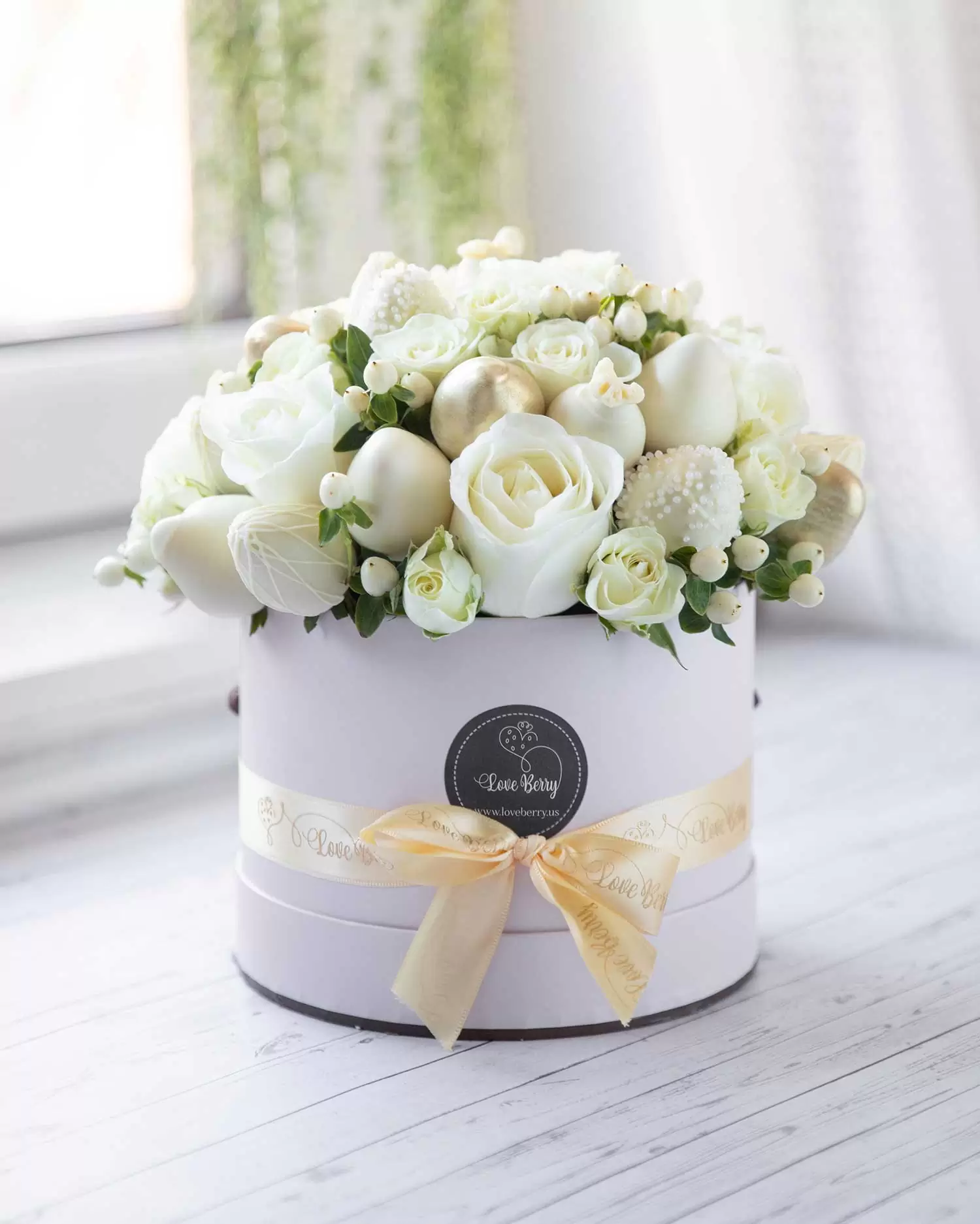 White Chocolate Covered Strawberries