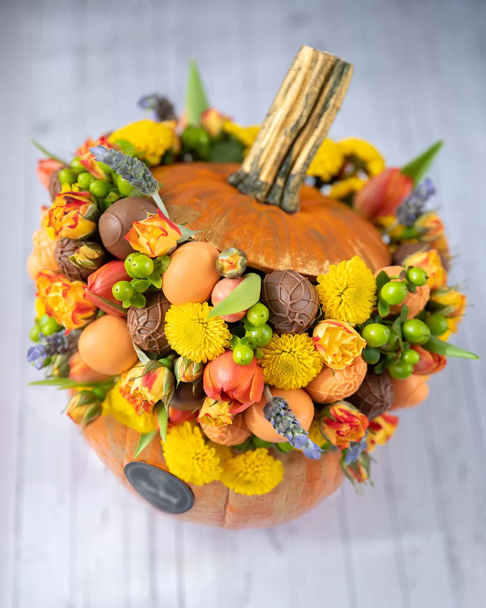thanksgiving chocolate covered strawberry bouquet
