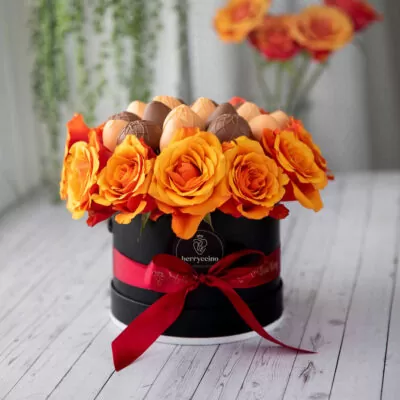 thanksgiving chocolate covered strawberry bouquet