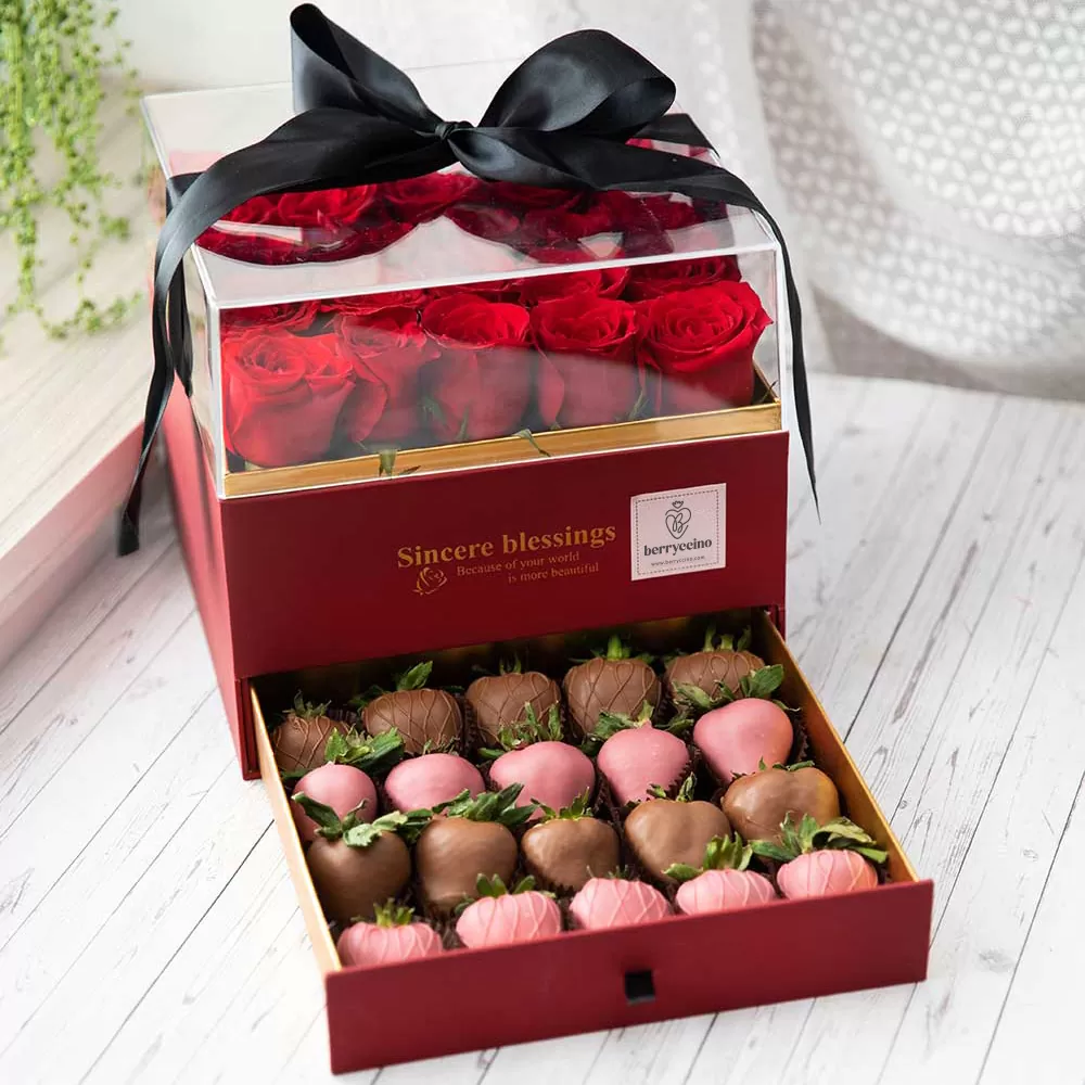 mother's day chocolate strawberry desert