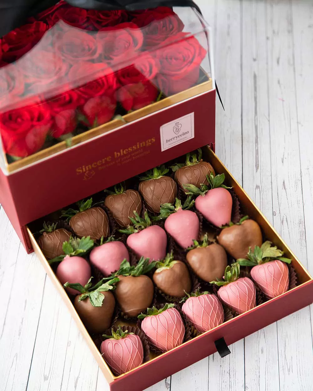 heart shaped chocolate covered strawberry arrangements