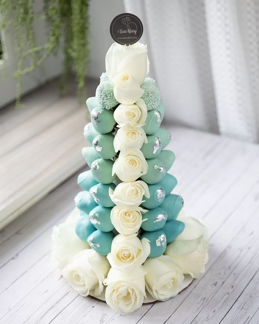 chocolate strawberry tower dessert