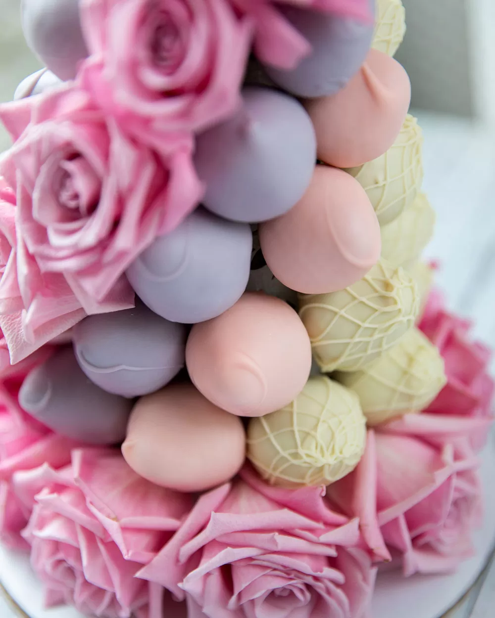 chocolate dipped strawberry tower nyc