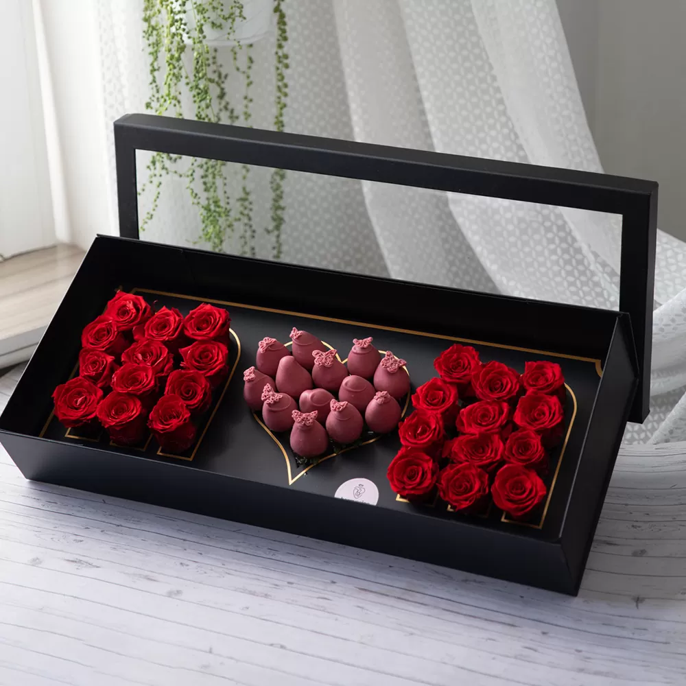 chocolate-dipped strawberry bouquets