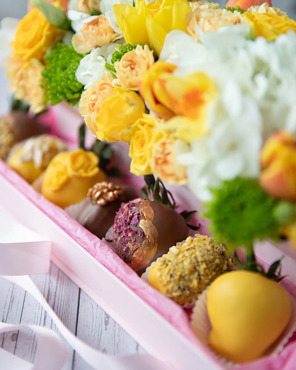 shaped chocolate covered strawberries