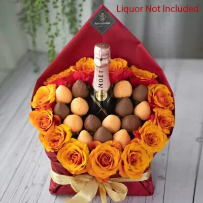 thanksgiving chocolate covered strawberry bouquet