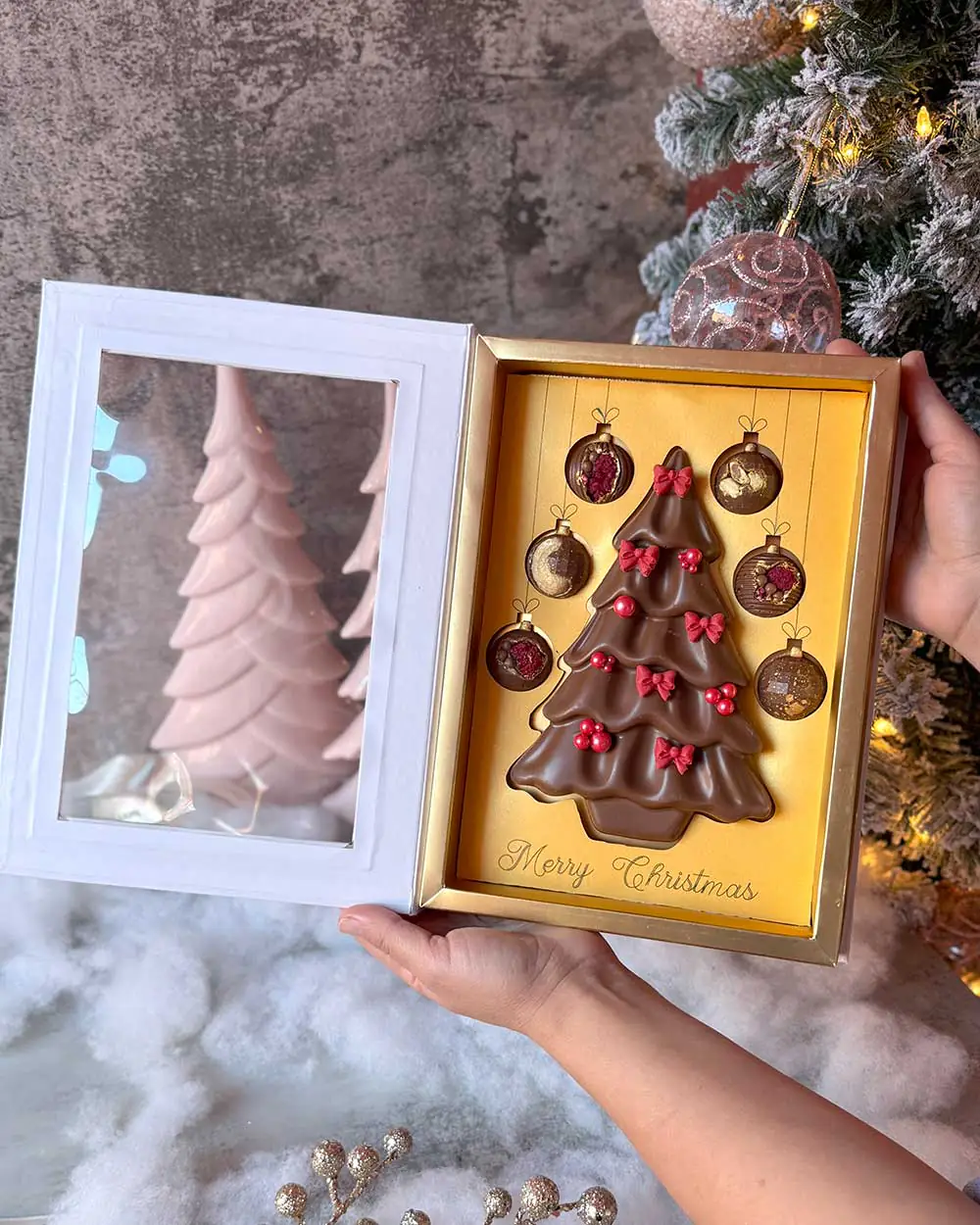 Corporate Christmas chocolate gift box Berryccino