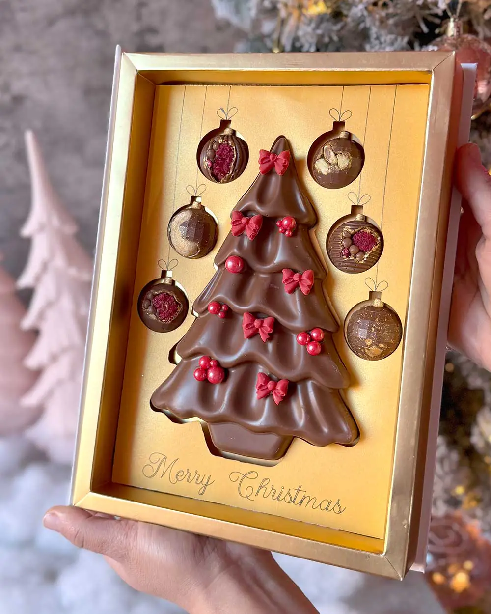 Luxury chocolate Christmas Tree Gift Box